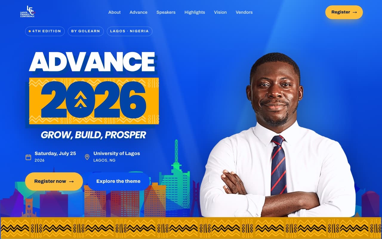 Lagos Finance Conference screenshot